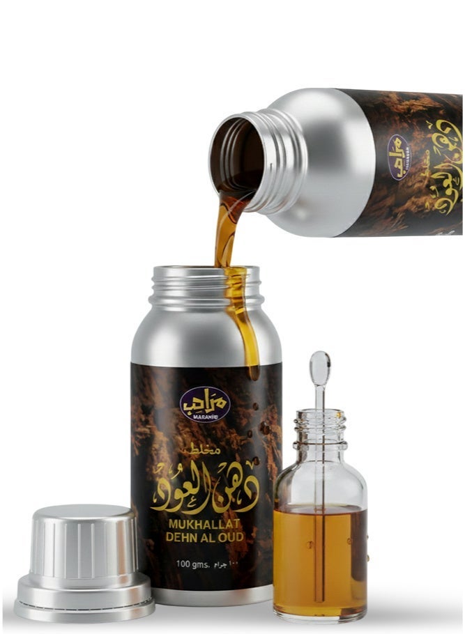 MARAHIB Mukhallat Dehn Aloud perfume Oil 100 grams - Image 4